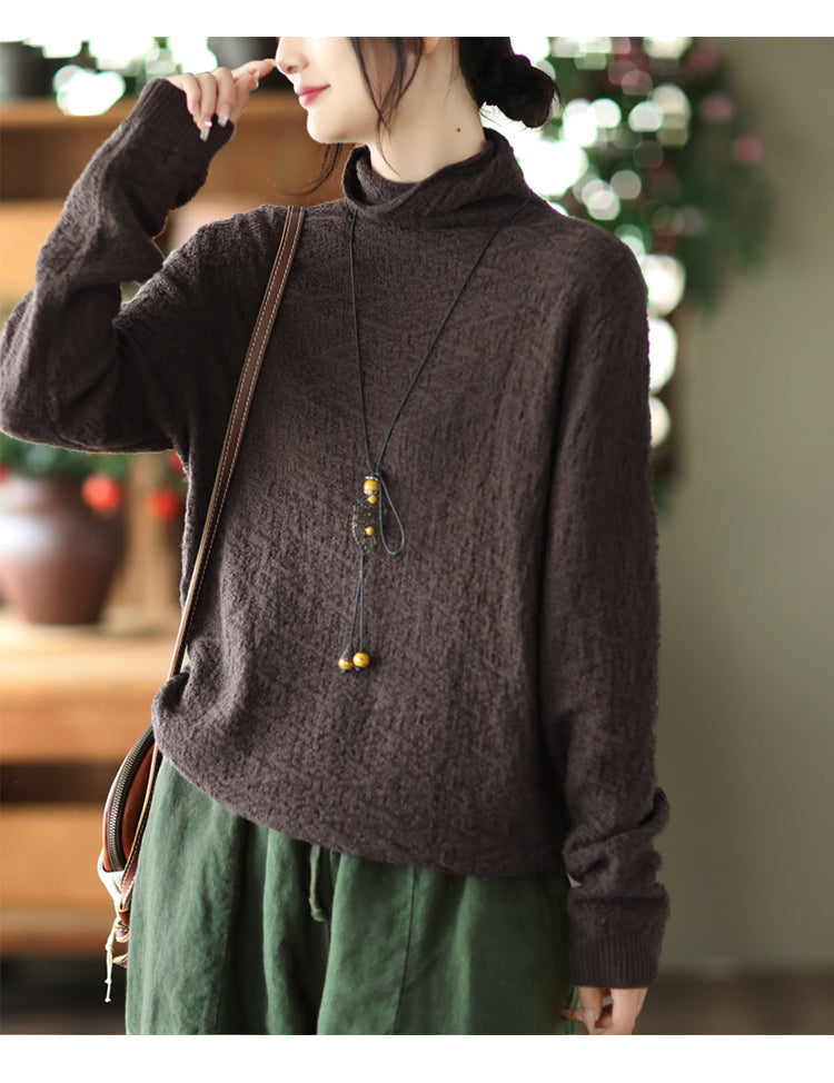 Jacquard Turtleneck Sweater