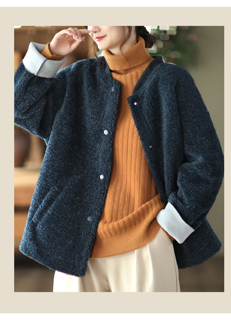 Retro Soft Lamb Wool Coat
