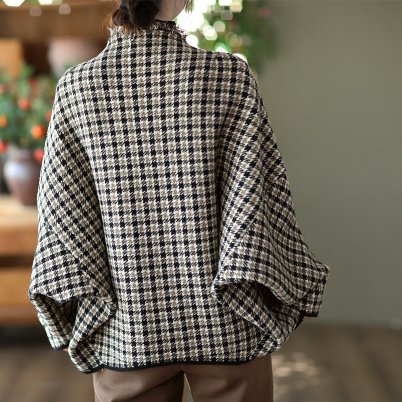 Fashionable Double-sided Woolen Short Frayed Coat