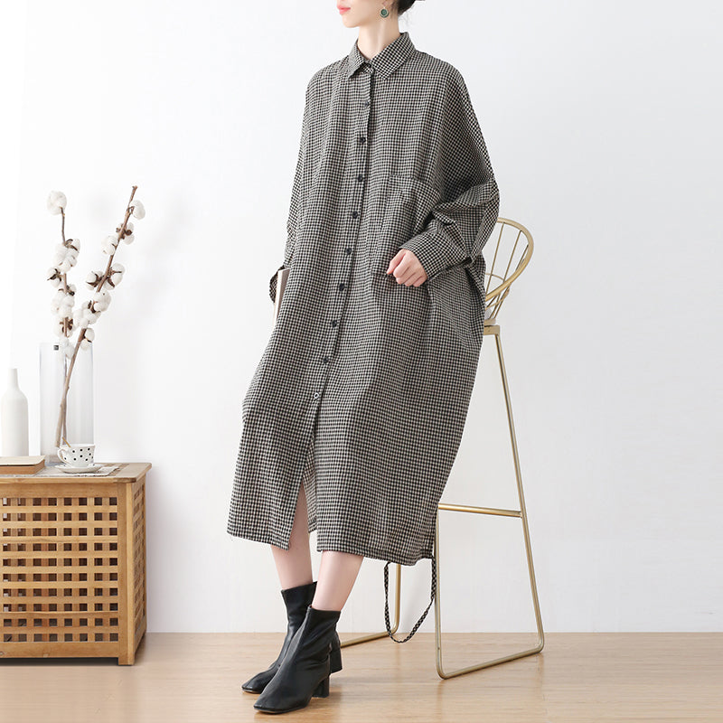Autumn Retro Loose Cotton Dress