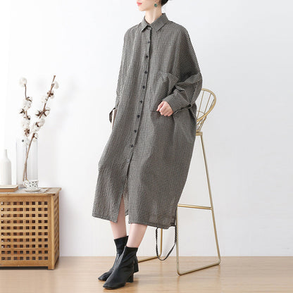 Autumn Retro Loose Cotton Dress