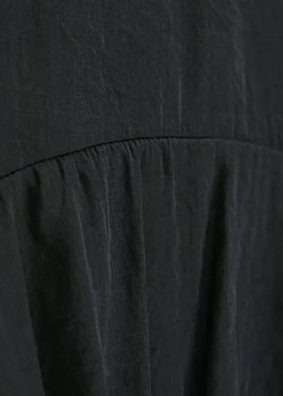 Style Cotton Korea Summer Pure Color Irregular Blouse and Wide Leg Pants