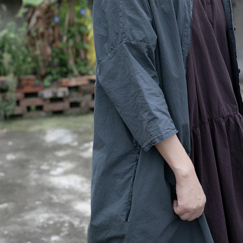 Autumn Retro Single-breasted Thin Wind Coat