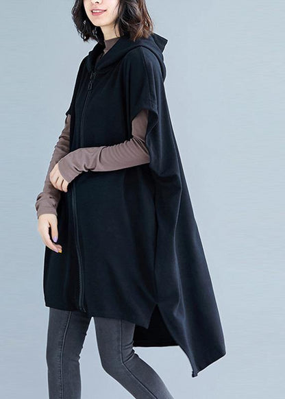 Boutique Clothing Winter Jackets Fall Jackets Black Hooded Cotton Coats