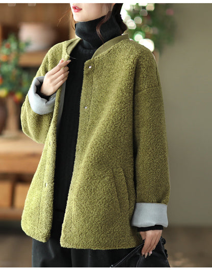 Retro Soft Lamb Wool Coat