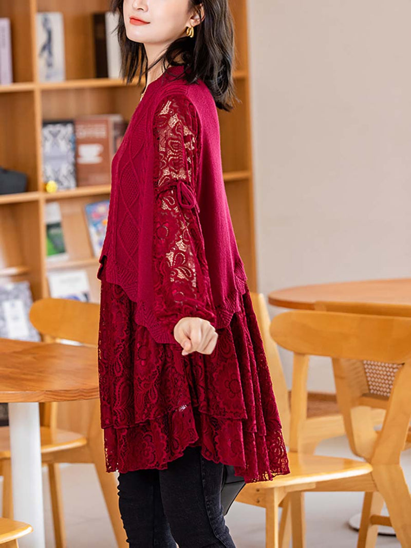 Knitted Lace Dress