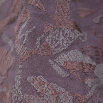 Winter Retro Embroidery Cotton Linen Loose Coat