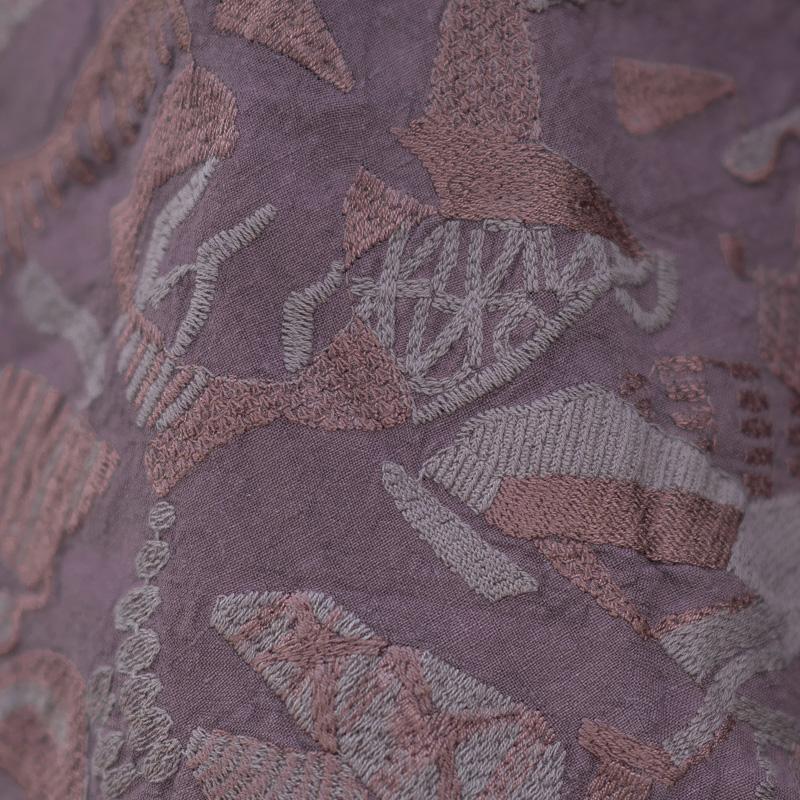 Winter Retro Embroidery Cotton Linen Loose Coat