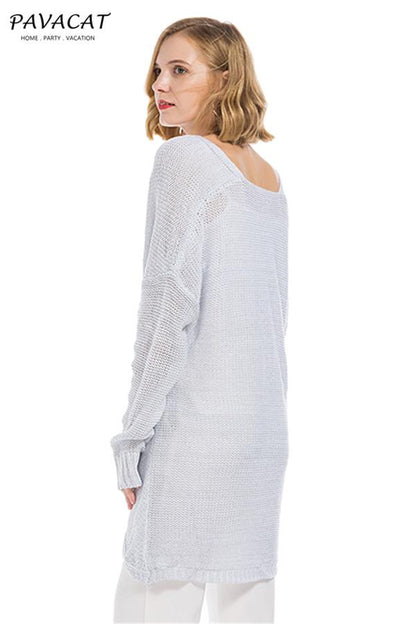 V Neck Front Cross Weekend Sweater