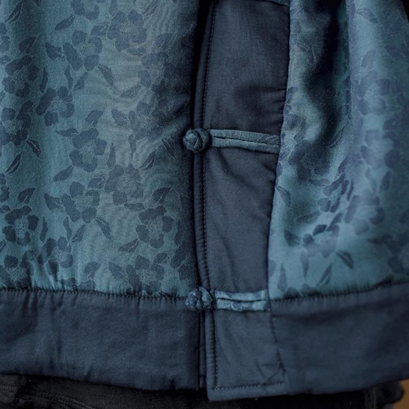 Retro Cotton Linen Quilted Loose Coat