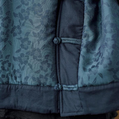 Retro Cotton Linen Quilted Loose Coat