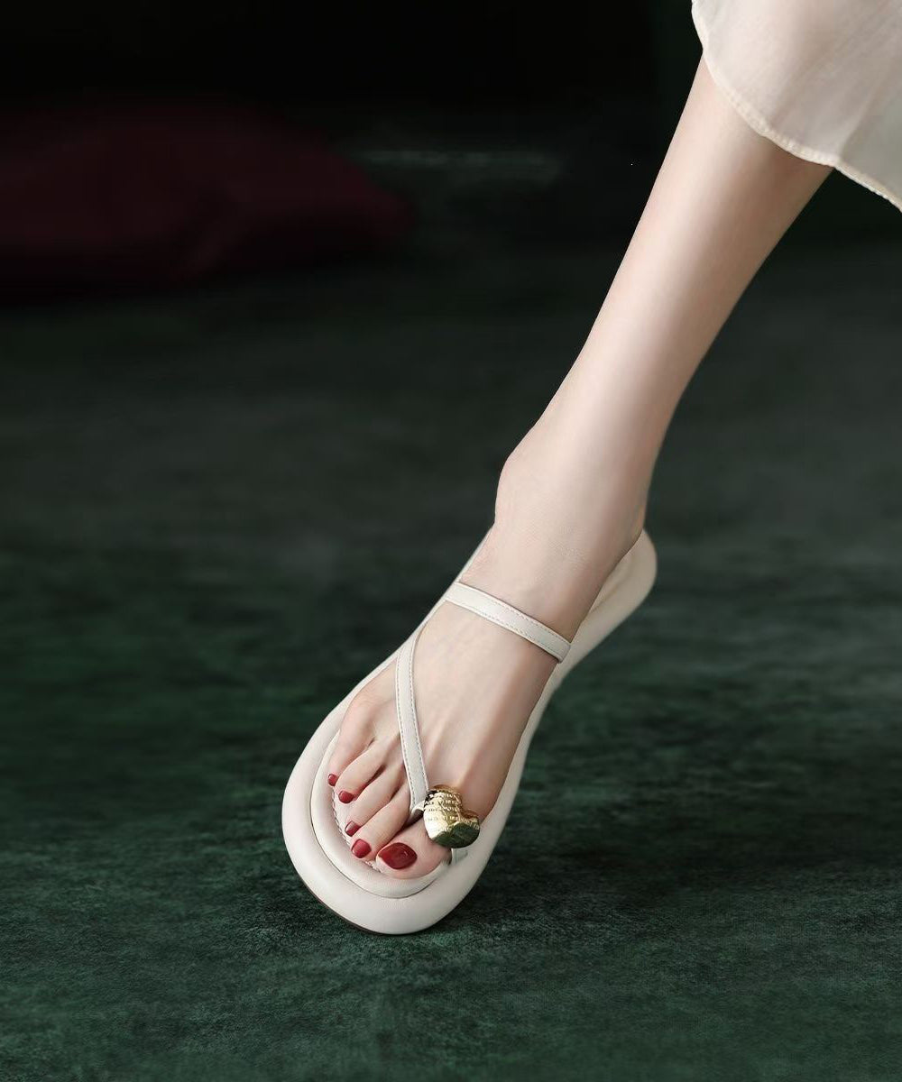 Summer New French Toe Set Black Slide Sandals