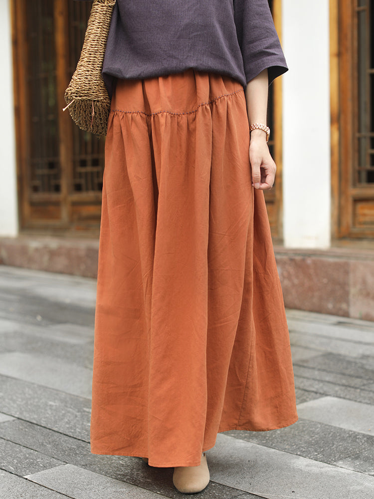 Cozy Retro A-line Skirt