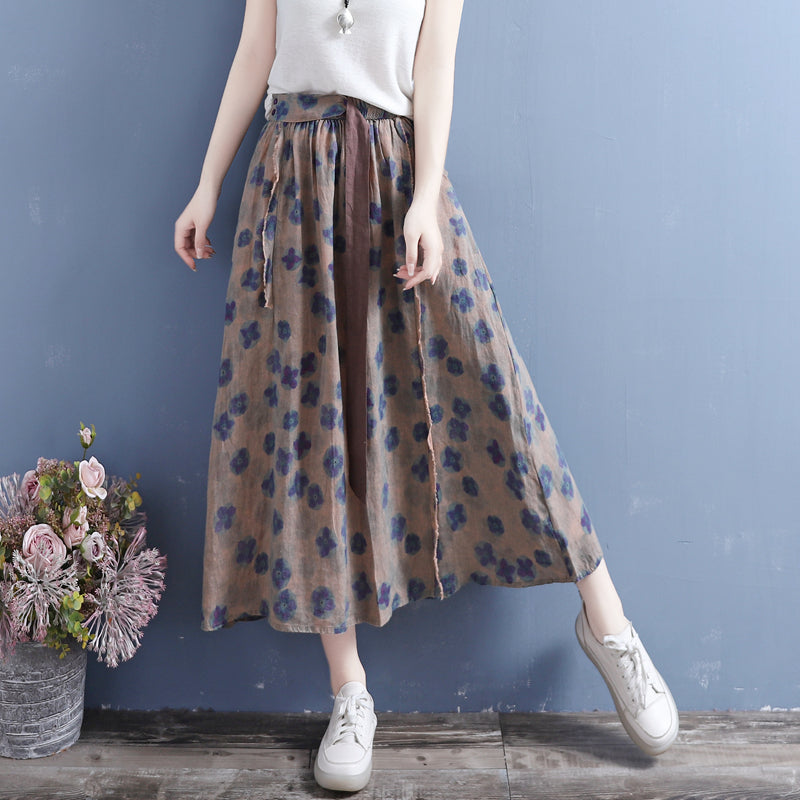 Cozy Cotton Linen Skirt