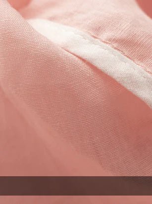 Pure Color V Neck 3/4 Sleeve Linen Top