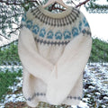Unisex Vintage Icelandic Pow Knit Jacquard Warmth Crew Neck Sweater elevenforest
