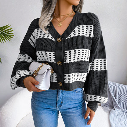 Put It All Together Striped Cardigan