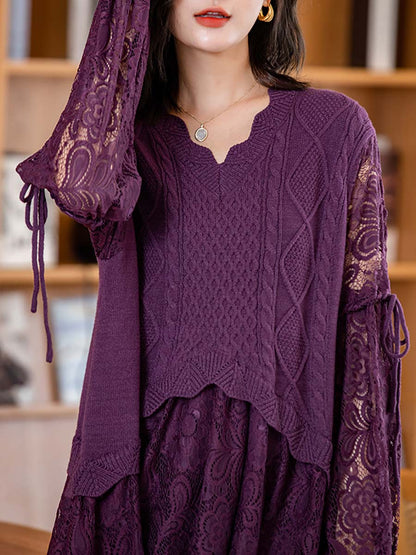 Knitted Lace Dress
