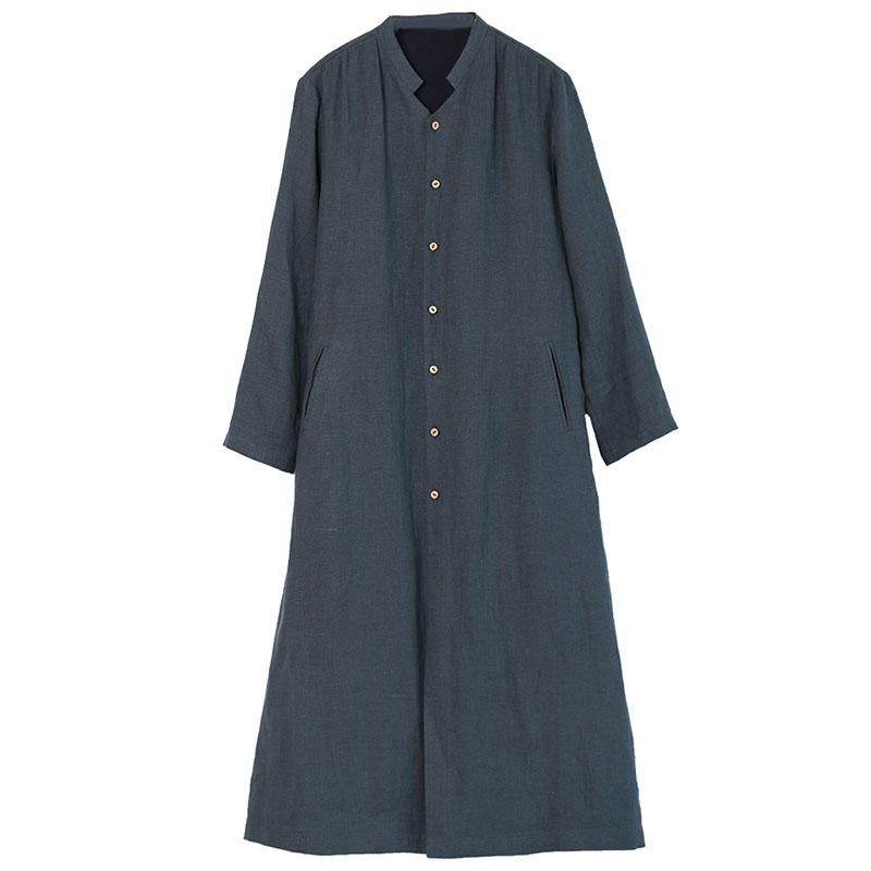 Autumn Loose Cotton Linen Long Coat