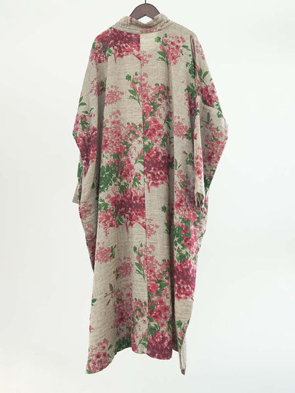 Print Cotton Linen Loose Dress