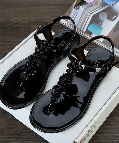 Green Splicing Beach Flip Flops Sandals