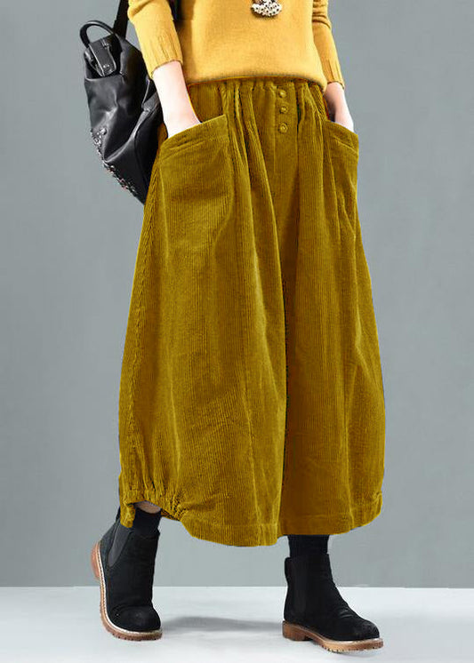 Elastic Waist Pockets Spring Wardrobes Tutorials Yellow Skirt
