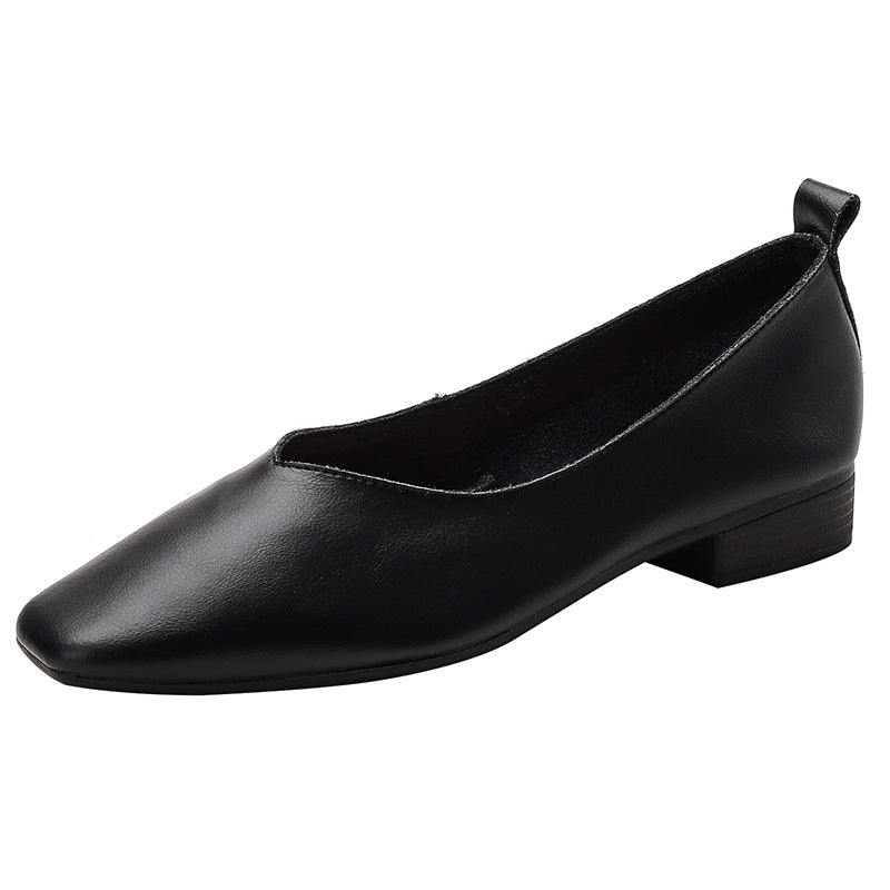 Summer Retro Soft Leather Wedge Shoes (34-40)