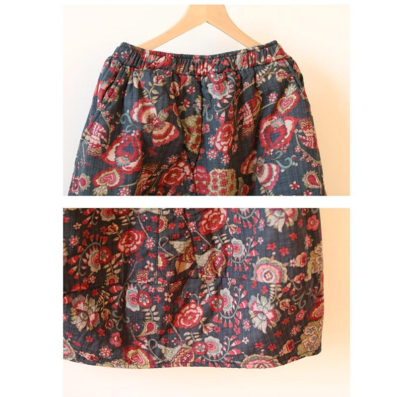 Printed Quilted Skirt