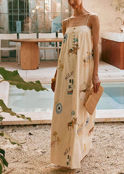 New Camisole Vacation Style Long Dress Summer
