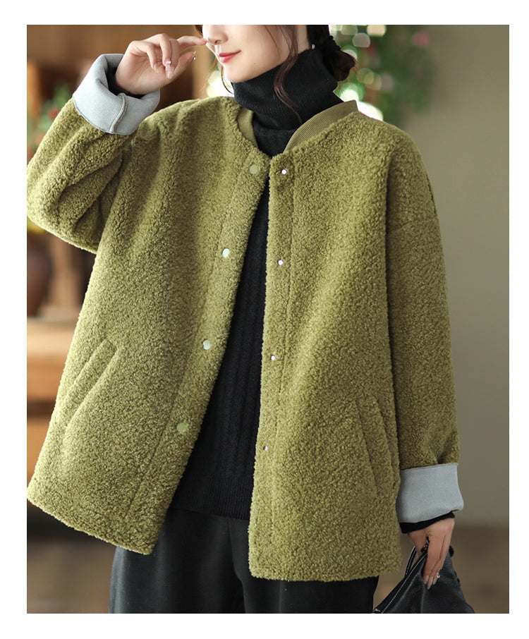Retro Soft Lamb Wool Coat