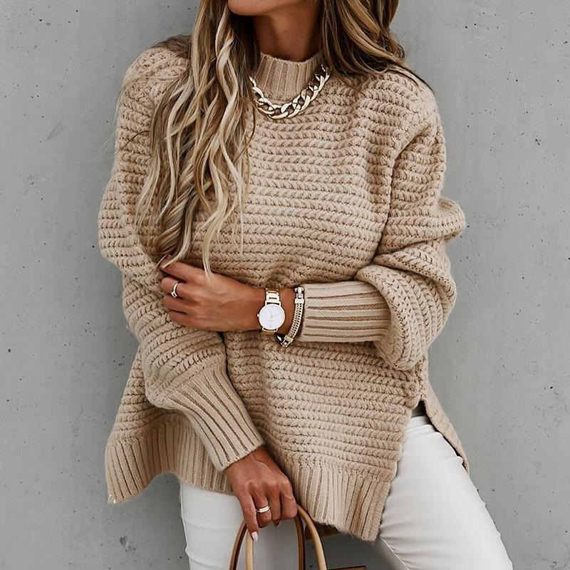 Maite® | Women's knitted sweater with long sleeves