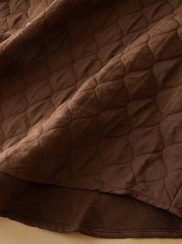 Long Sleeve Single Breasted Mid-length Coat in One-size