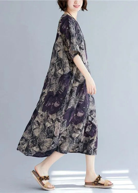 O Neck Pockets Linen Cotton Summer Wardrobes Sleeve Dress
