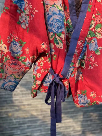 Lace-up Wadd Clothes Coat