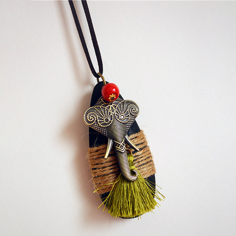 Tassel Necklace Sweater Pendants