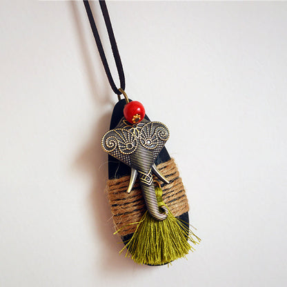 Tassel Necklace Sweater Pendants