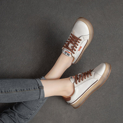 Summer Thin Leather Retro Shoes