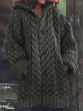 Women's Super Soft Honeycomb Aran Crew Neck Sweater artswardrobe