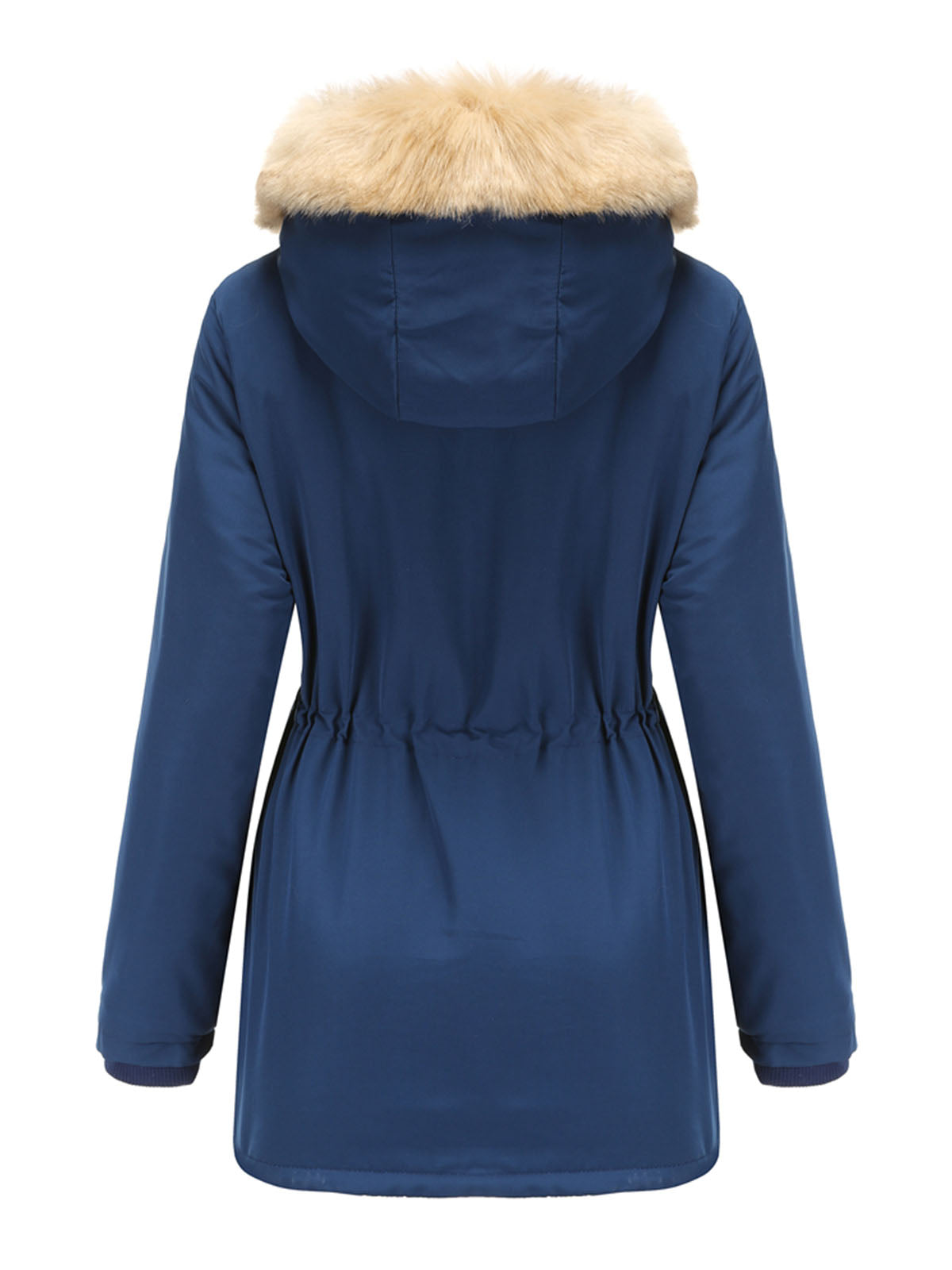 Coat Daily Lamb Wool Fall Winter Regular Midi Length Coat Color Oversized Coat