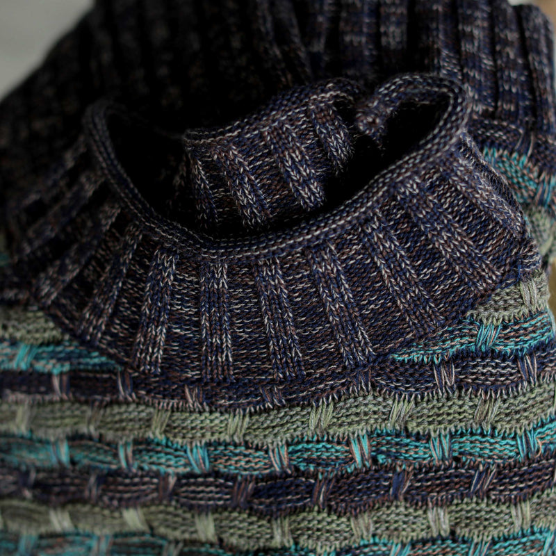Winter Retro Knitted Stripe Loose Pullover Sweater