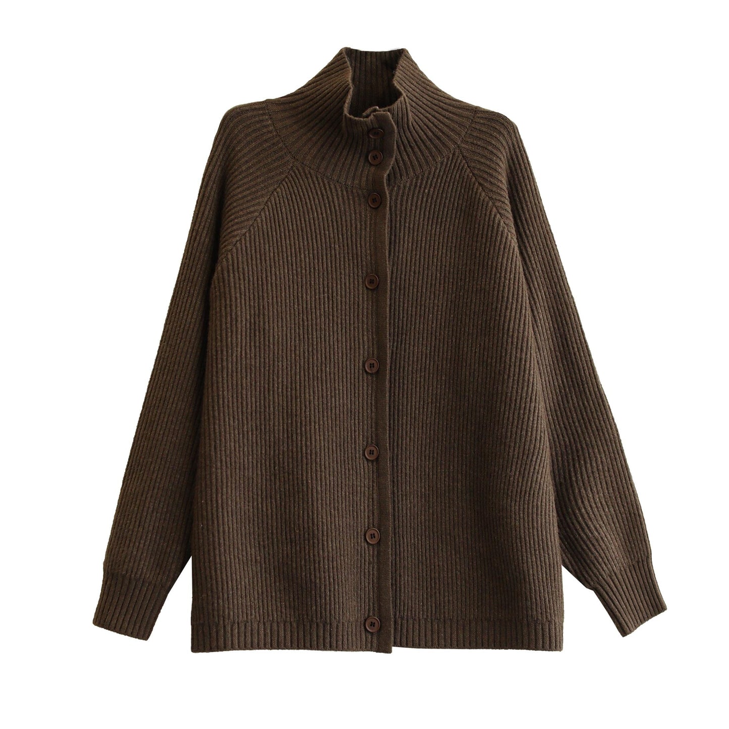 Autumn Winter Stripe Knitted Cardigan