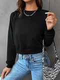 Lily® | Cozy Crew Neck Cropped Sweater