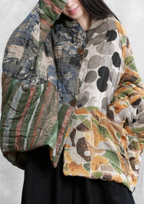 Winter Coats Oversized Snow Batwing Sleeve Pockets Coats