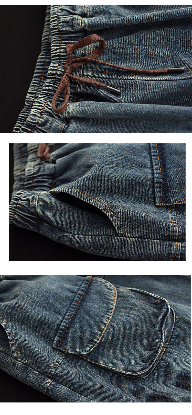 Embroidered Ripped Denim Slim A-line Skirt