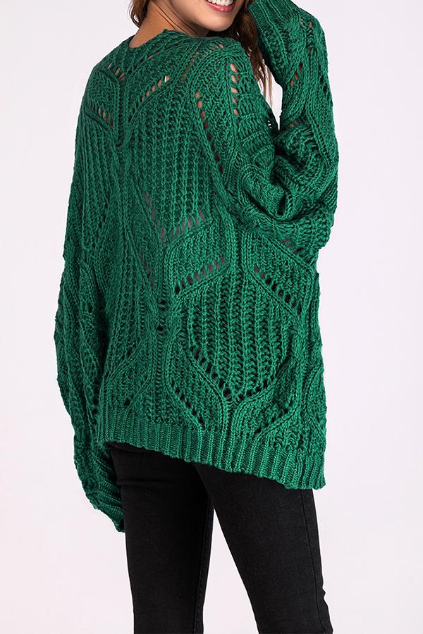 Color V Neck Sweater