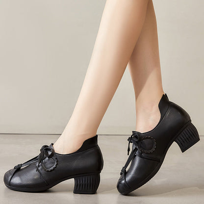 Autumn Soft Retro Leather Shoes