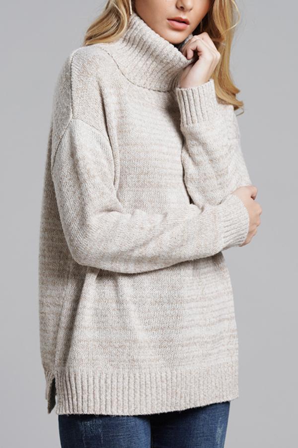 Knit High Neck Loose Sweater