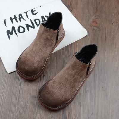 Cozy Autumn Handmade Comfort Short Boots