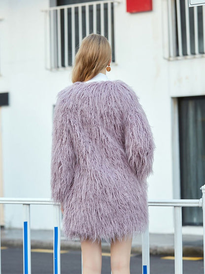 Faux Fur Long Coat Winter Coat