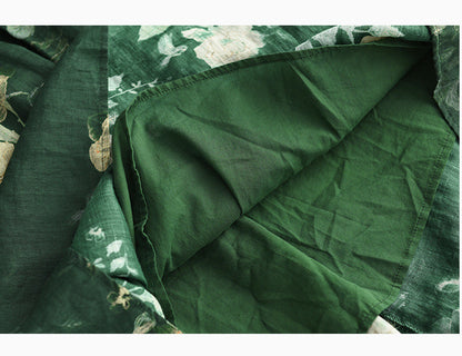 Heavy Industry Printed Literary Fine Ramie Skirt
